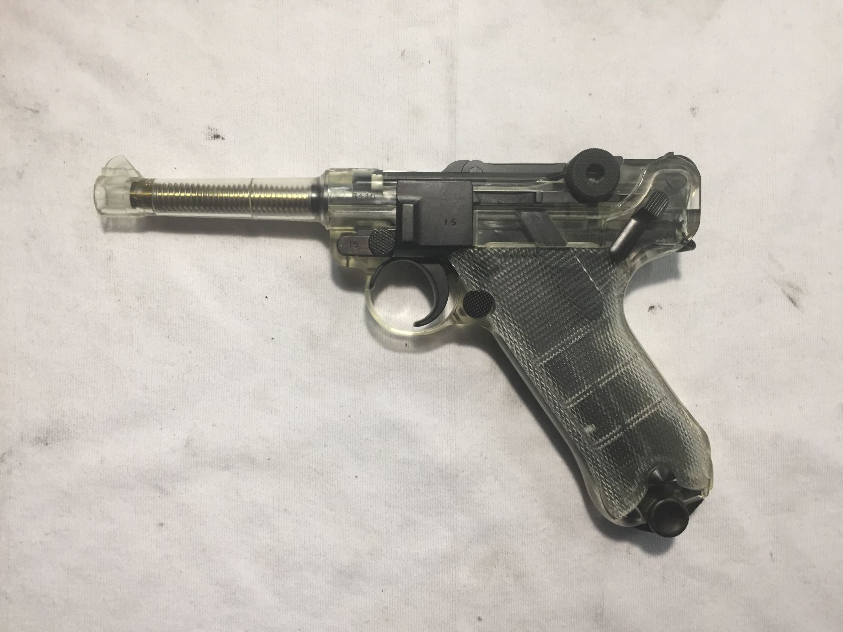 タナカワークス ルガーP08 4インチ スケルトン ガスハンドガンの修理を