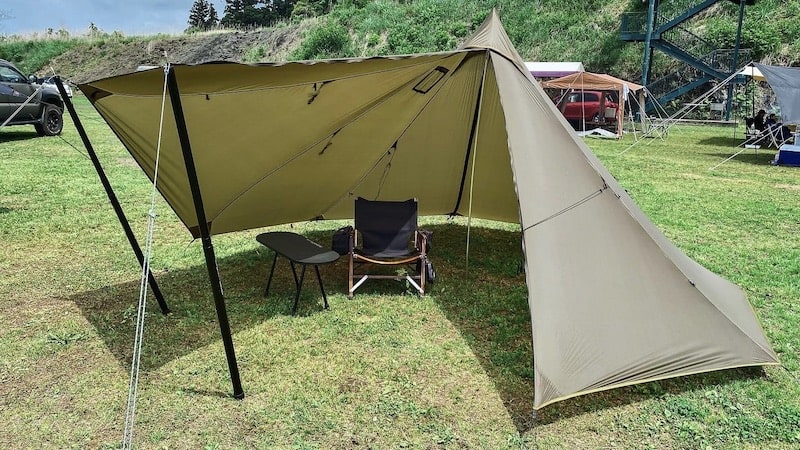 UnaFreelyの激安ワンポールテントをレビュー！シルナイロンは本当か!?