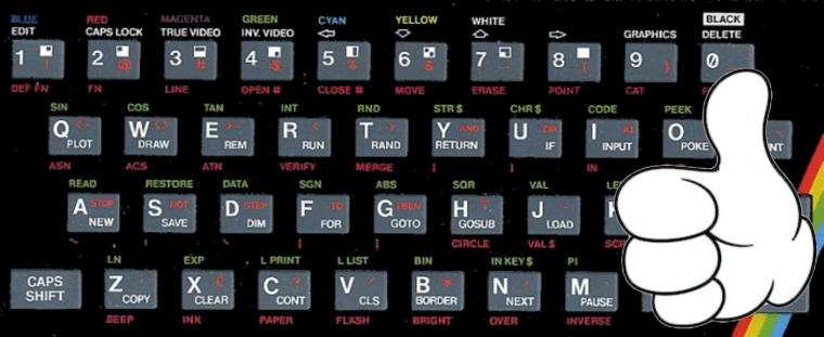 Forgive me the critics, but the ZX Spectrum keyboard is awesome