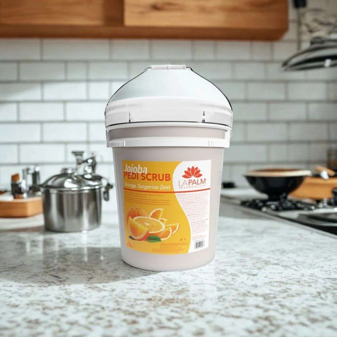 Jojoba Pedi Scrub – Orange Tangerine Zest | La Palm Spa Products