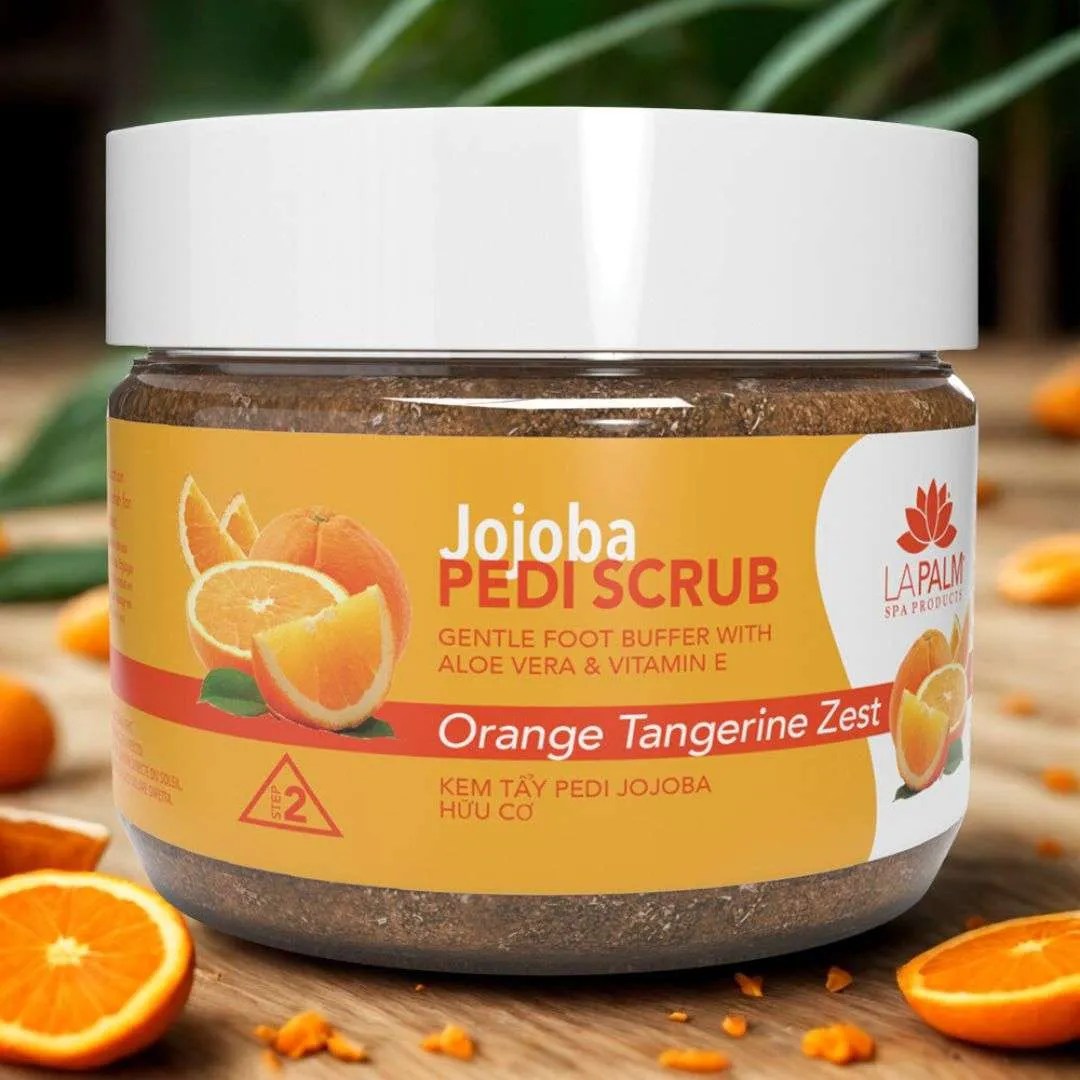 Jojoba Pedi Scrub – Orange Tangerine Zest | La Palm Spa Products