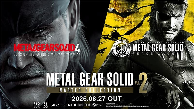 KONAMI、『METAL GEAR SOLID: MASTER COLLECTION Vol.2』8月27日に発売