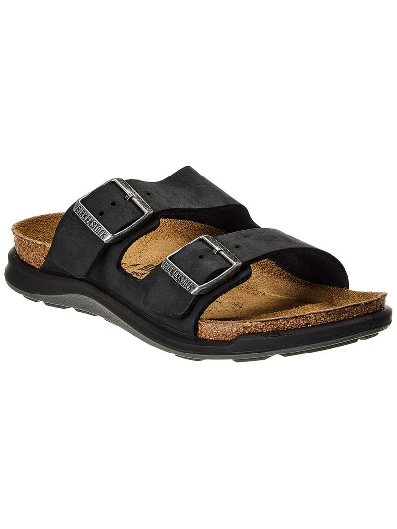 Birkenstock Arizona Crosstown Oiled Leather Sandal, 39, Black