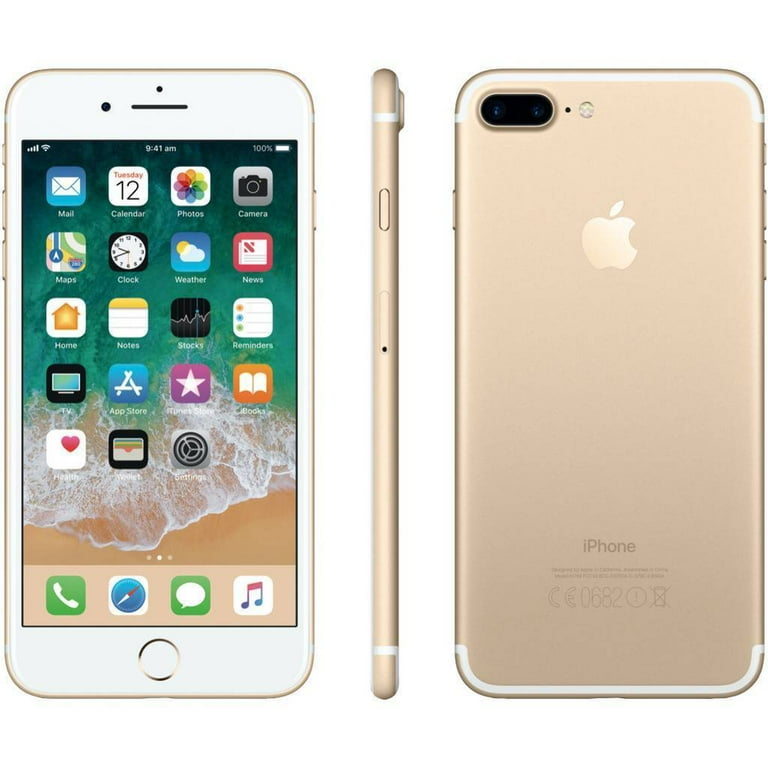 Apple iPhone 7 Plus, 256GB, Gold, Refurbished, Unlocked GSM