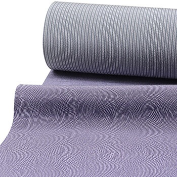 両面染め小紋（青海鮫/親子縞）(紫×グレー): 着物｜着物（きもの