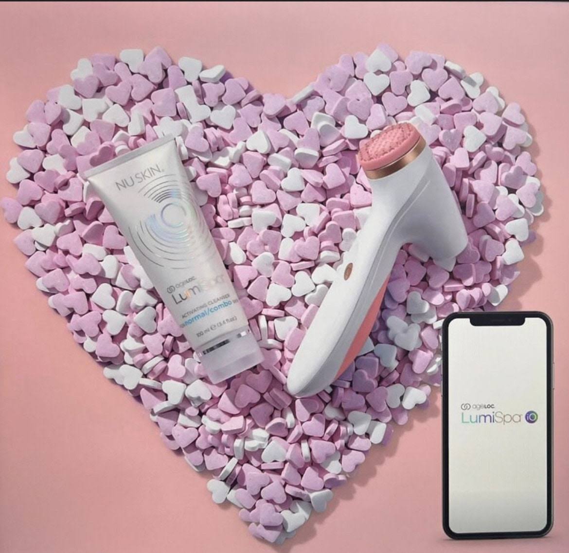 Nu Skin LumiSpa Rose Gold Facial Device and Collagen Kit – Ibiza