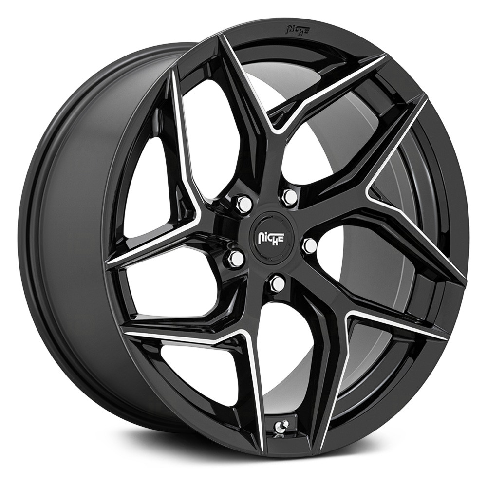 NICHE® M266 TORSION Wheels - Gloss Black with Milled Accents Rims