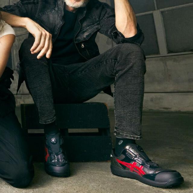 アシックス asics 作業靴 安全靴 ウィンジョブ 【CP306】BOA BLK black