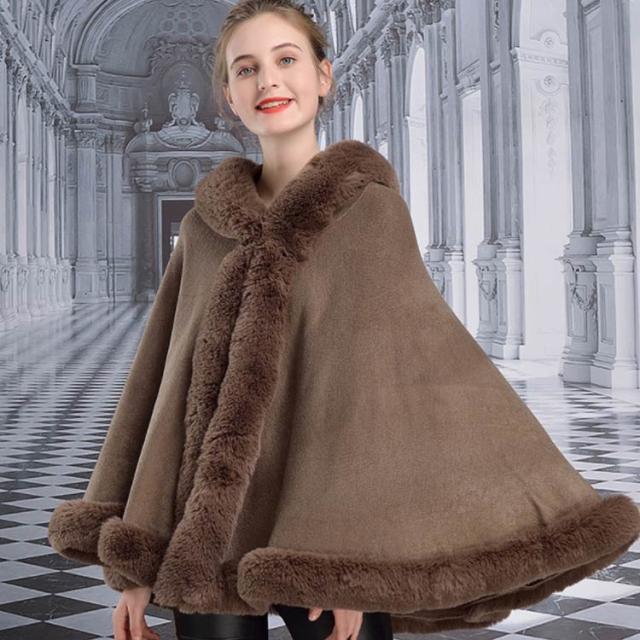 ポンチョ コート レディース コート ファーポンチョ マント ケープ