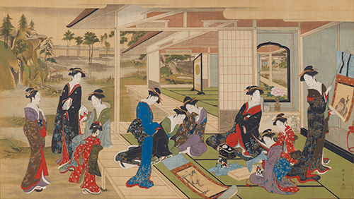 勝川春章 肉筆 浮世絵 美人図 第13話 勝川春章「美人図」 | 金刀比羅宮