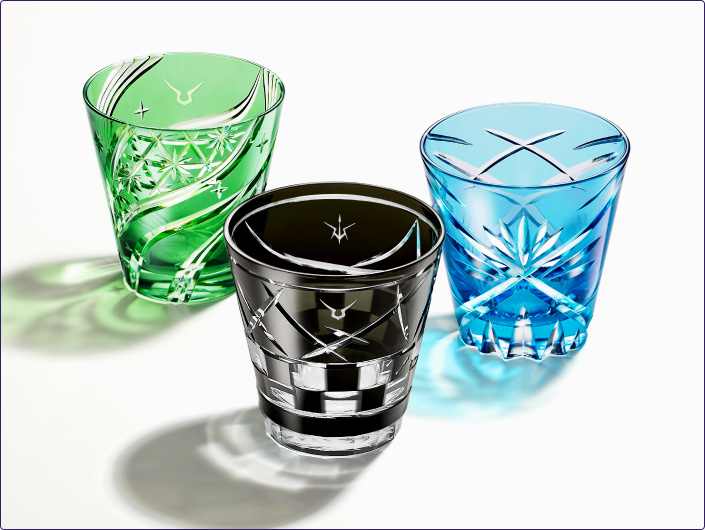 コードギアス 反逆のルルーシュ 江戸切子グラス／プレミアム