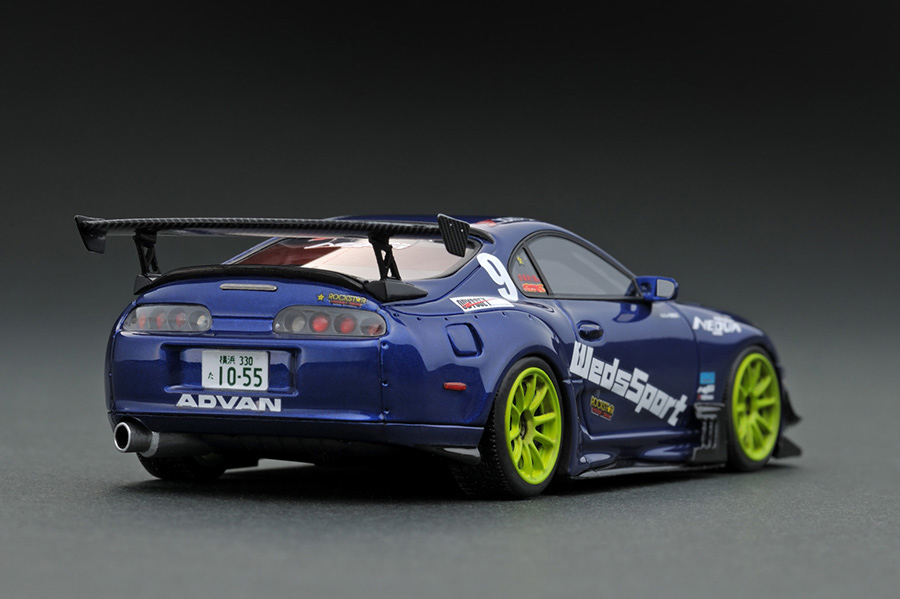IG1974 1/43 Toyota Supra (JZA80) RZ ORIDO-STREET Ver.2 Blue With