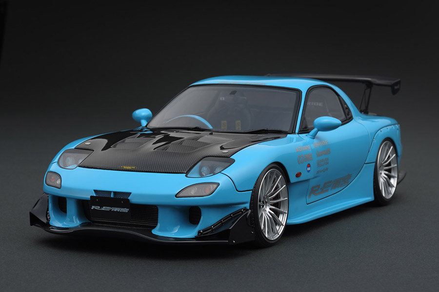 IG1045 1/18 MAZDA RX-7 (FD3S) RE Amemiya Light Blue | LINE UP
