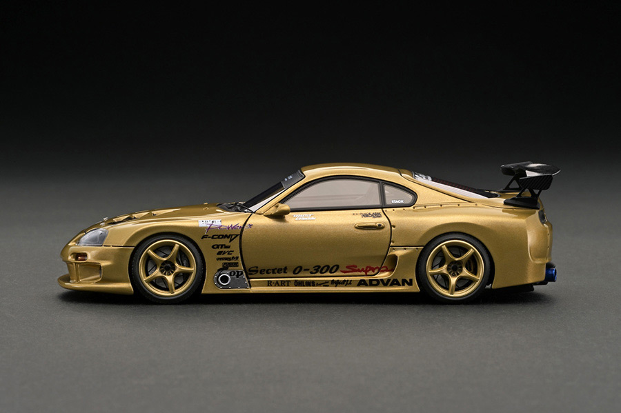 IG2946 1/43 TOP SECRET GT300 Supra (A80) Gold With Mr. Nagata