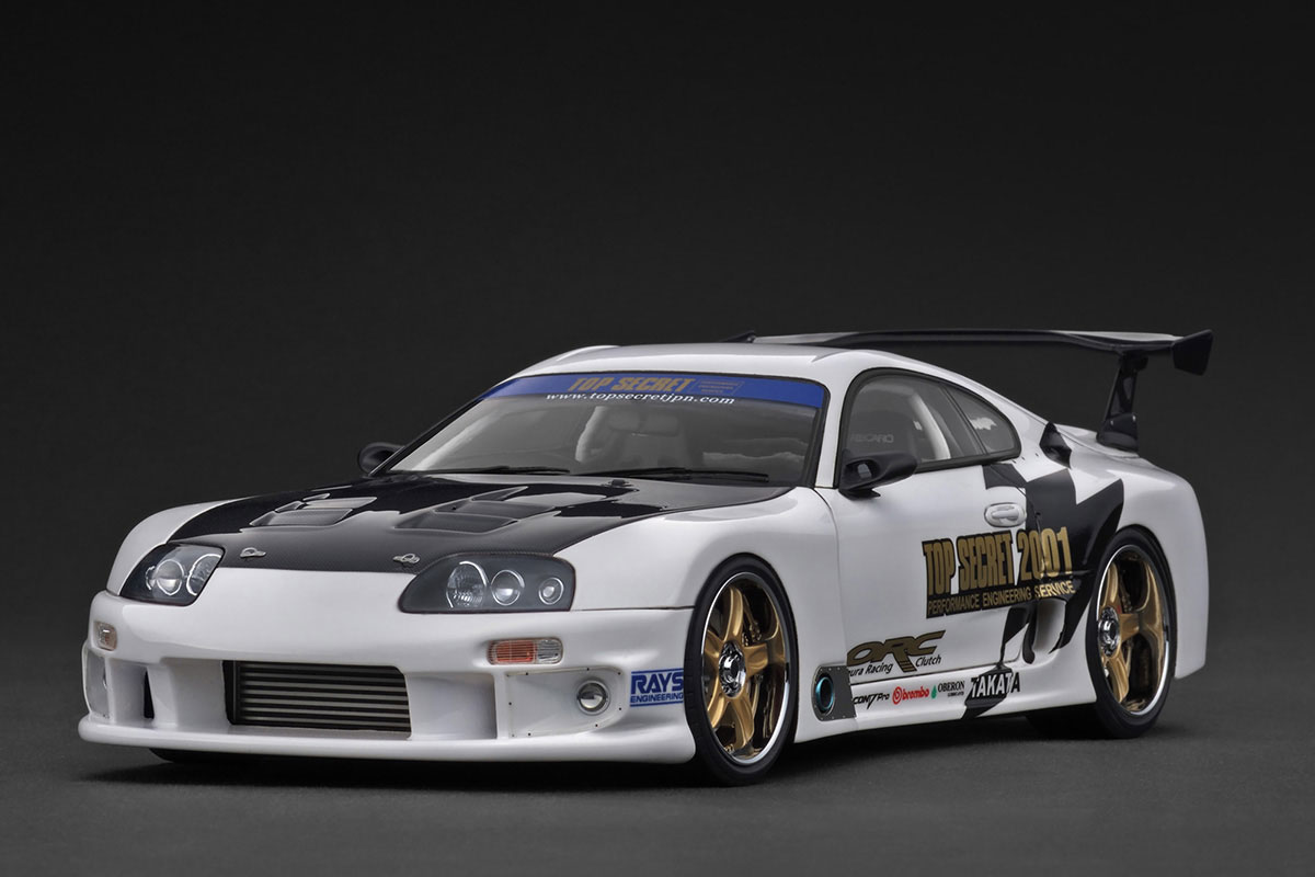 IG3744 1/18 TOP SECRET GT300 Supra (A80) White | LINE UP | [公式