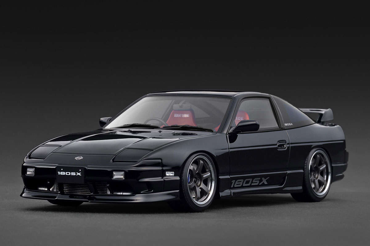 IG3767 1/18 Nissan 180SX TYPE X (RPS13) Black | LINE UP | [公式