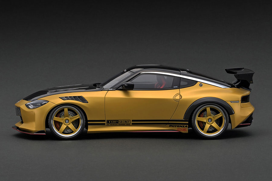 IG3383 1/18 TOP SECRET Fairlady Z (RZ34) Matte Gold With Mr