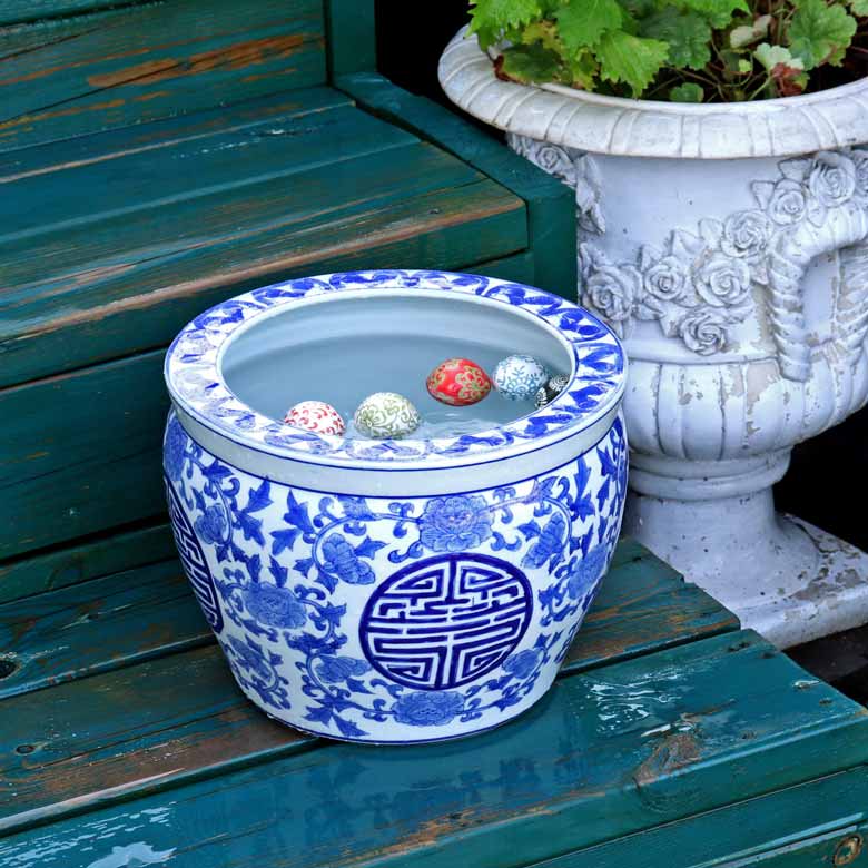 水鉢 大型 寿 大 10号 火鉢 鉢カバー プランターカバー – 輸入家具の