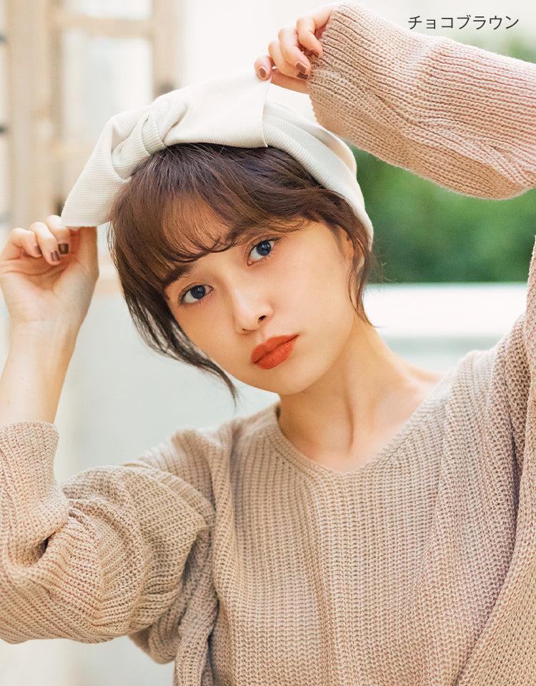 総手植え前髪ウィッグ ワンカールバング 前髪ウィッグ｜リネアストリア