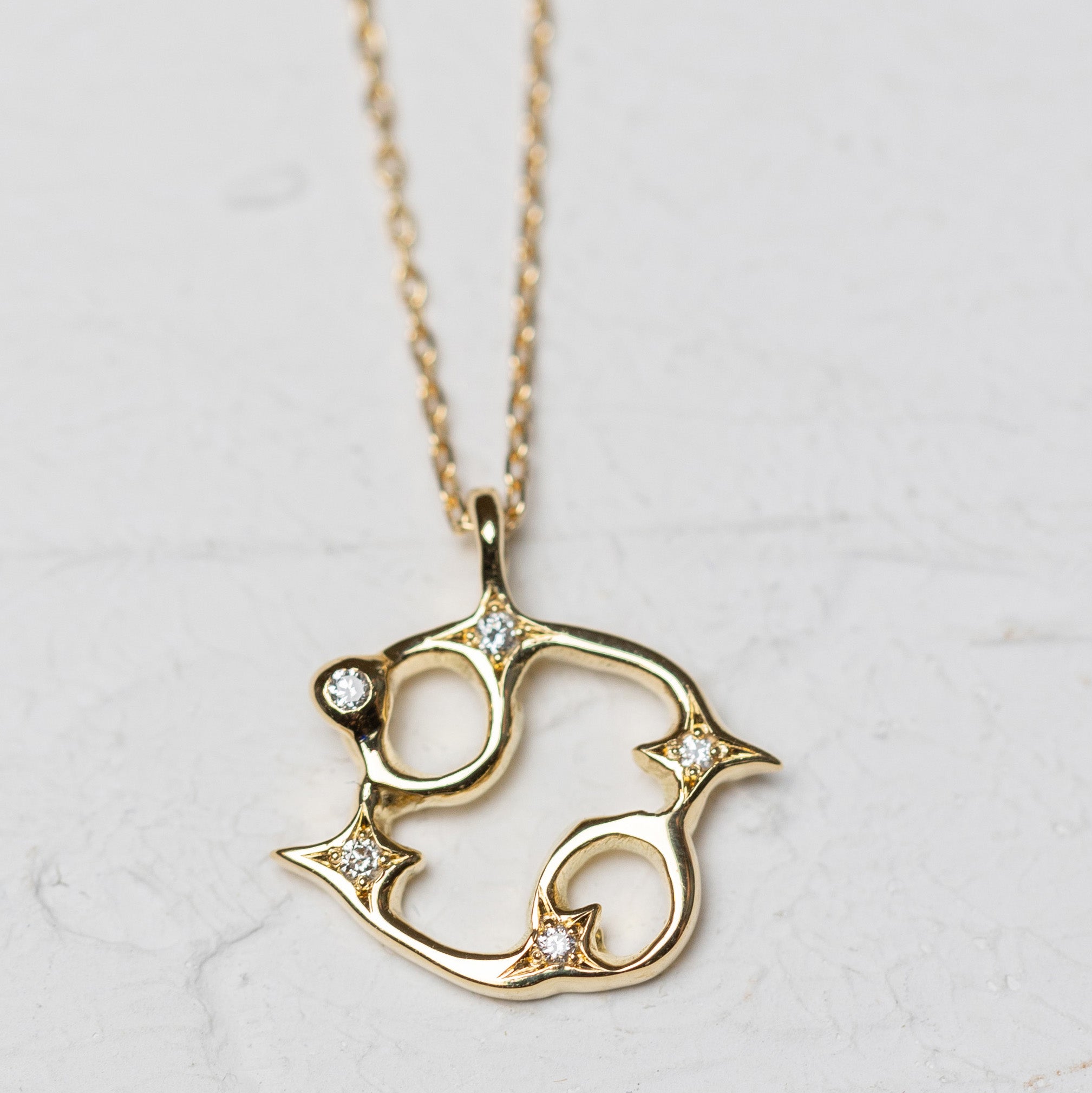 瞬く蟹座（かに座）のネックレス | Cancer – ileava jewelry