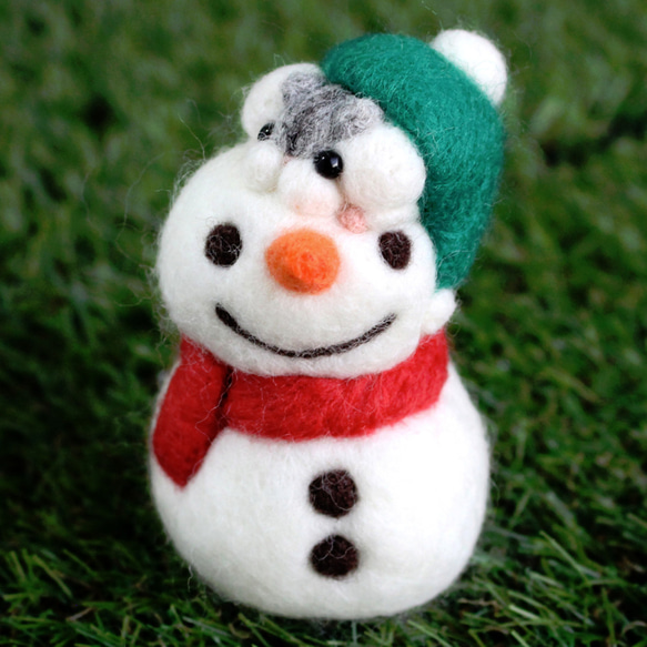 マリーちゃん☆ヒヨコサンタちゃんのストラップ4点 羊毛フェルト