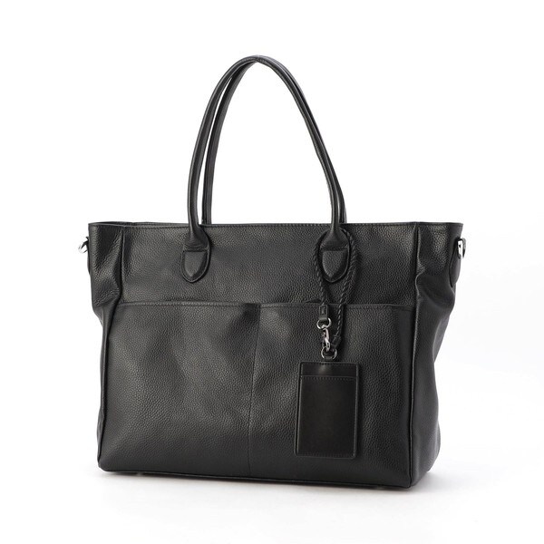 オールドラルフローレン 2way籠バッグ レザー ブラック 自立 オールド