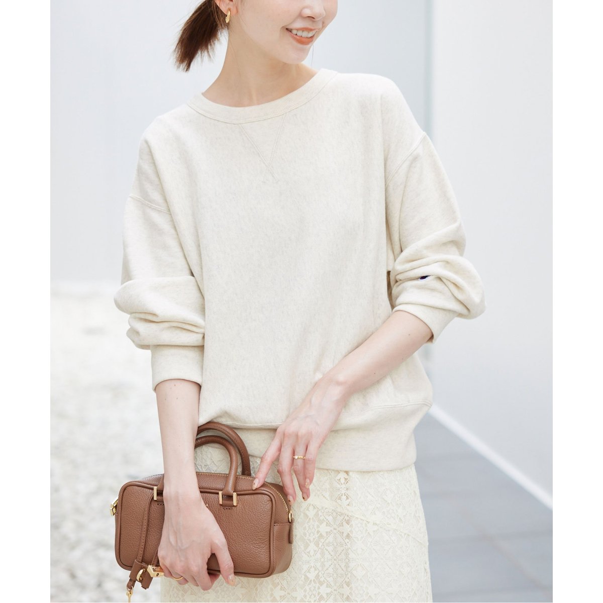 追加》Champion/チャンピオン SLOBE別注 無地ガゼットスウェット