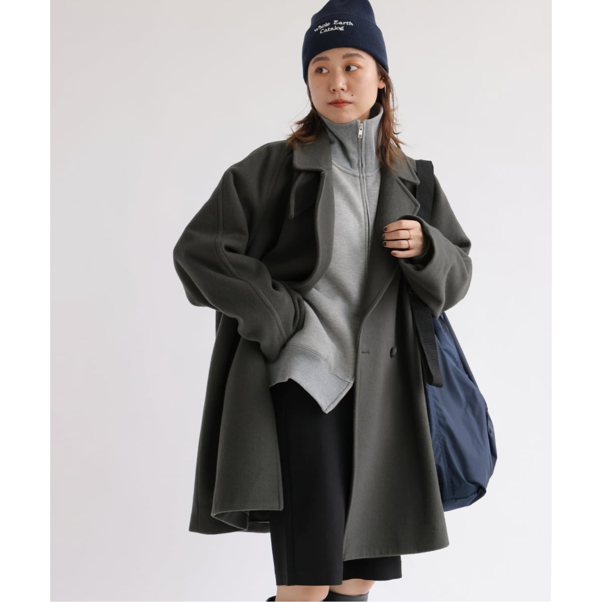 WEB限定追加2》尾州ウールモッサWブレストハーフコート | ジャーナル