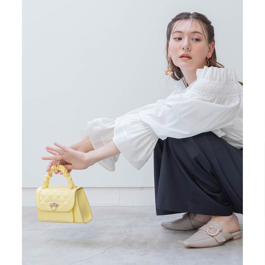 24春夏新作＞フラップキルティング2WAYミニバッグ | ランダ(RANDA