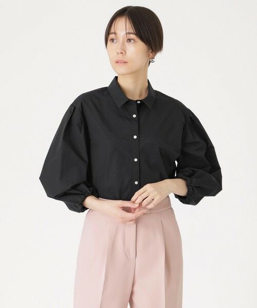 セール】 【1枚着でも羽織りでも】バルーンスリーブオーバーシャツ