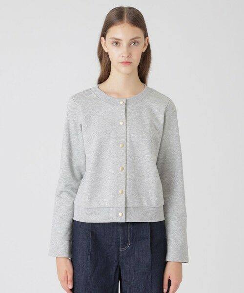 セール】 コンパクトソフト裏毛カーディガン （カットソー）｜BLUE