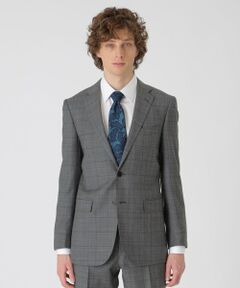 セール】 ライトウェイトウールクレストブリッジチェックスーツ