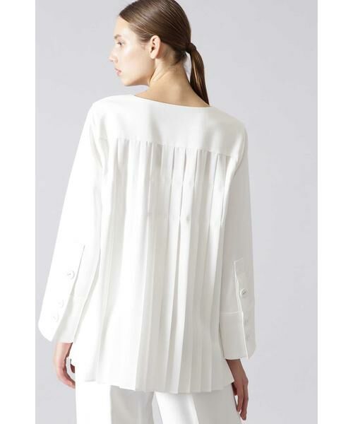 セール】 ◇ミドルジョーゼットバックプリーツブラウス （シャツ