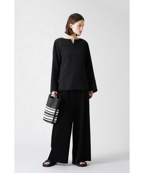 セール】 ◇ミドルジョーゼットバックプリーツブラウス （シャツ