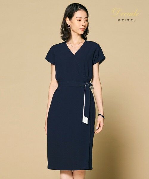 CINDY / ラップワンピース （ロング・マキシ丈ワンピース）｜BEIGE