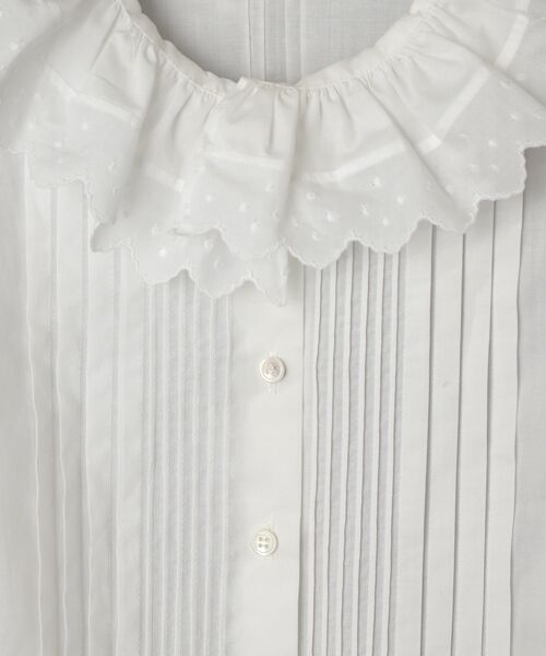 ドットレースカラー・ブラウス （シャツ・ブラウス）｜Bilitis dix