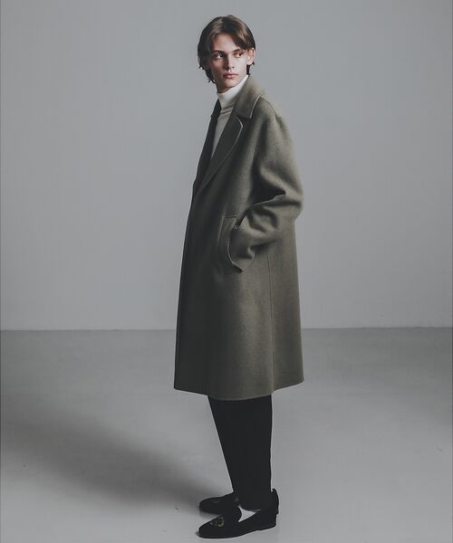 ウールダブルフェイス バルカラーコート （アウター）｜DESIGNWORKS