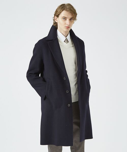 ウールダブルフェイス バルカラーコート （アウター）｜DESIGNWORKS