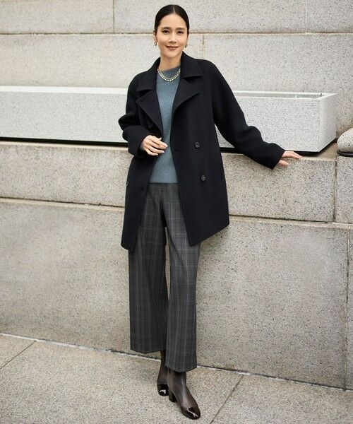 セール】 ウールリバーダブルブレストコート （その他アウター）｜自由