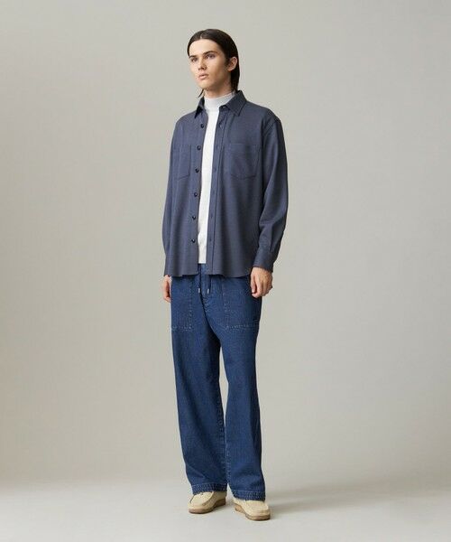 セール】 ウールコットン ダブルカバーツイルシャツ （シャツ