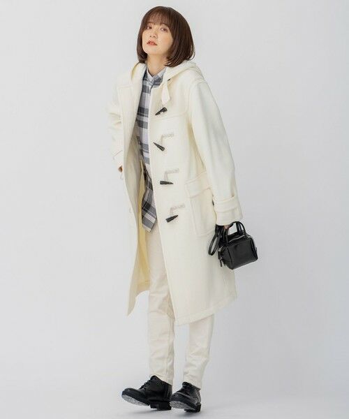 セール】 ヘリンボーン ダッフルコート （ダッフルコート）｜L size