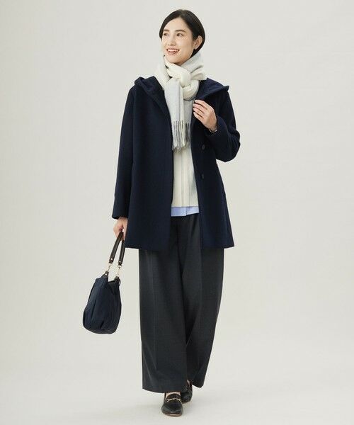 セール】 ショートビーバー フーデット コート （その他アウター）｜L