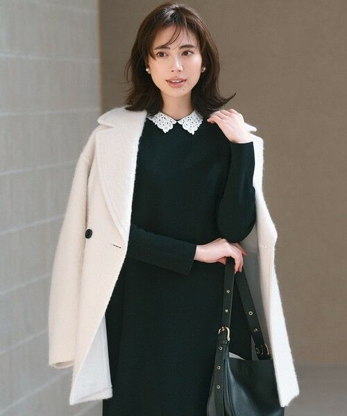 セール】 【Oggi1月号掲載】ループカットシャギー コート （ピーコート