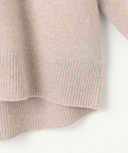 カタログ掲載】ウールカシミヤブレンドスパンコールラグランスリーブ