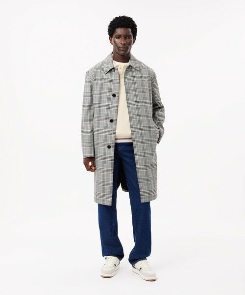 セール】 ウール 配色ボーダーニットポロセーター （ニット・セーター