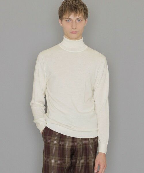 セール】 【LEON掲載】14ゲージウォッシャブルウールタートルネック