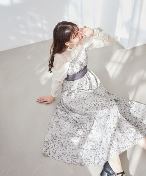 セール】 シアードッキングコルセットワンピース （ロング・マキシ丈