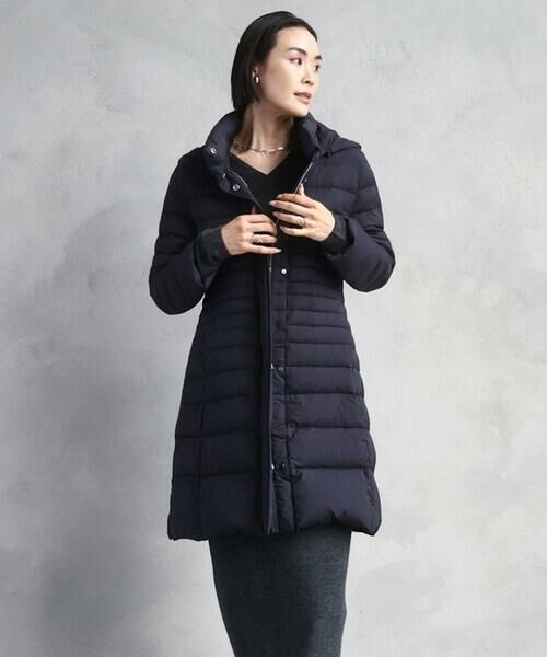 定番人気]2WAYストレッチダウンミドルコート （ダウンジャケット