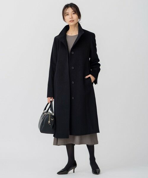 セール】 ウールカシミヤビーバー スタンドカラー コート （その他