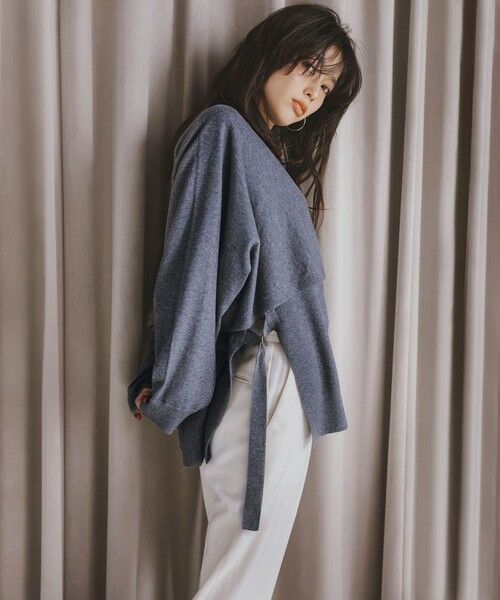 セール】 【洗える】ツインニットクロップド ニットベスト （ニット